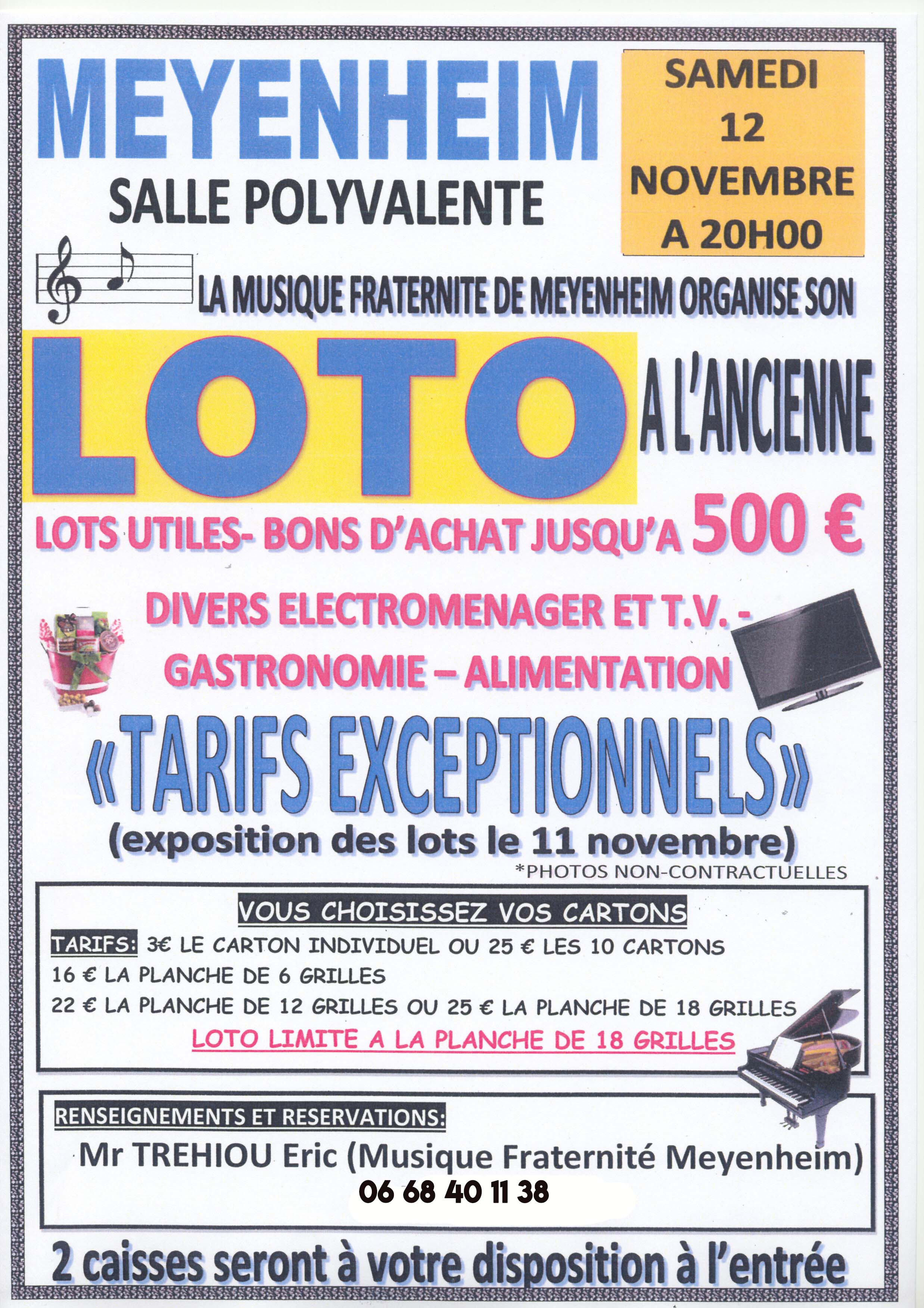 Affiche loto 11 Novembre